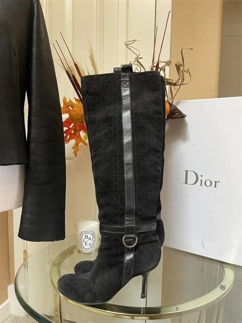 dior jobs boots|Dior over the knee boots.